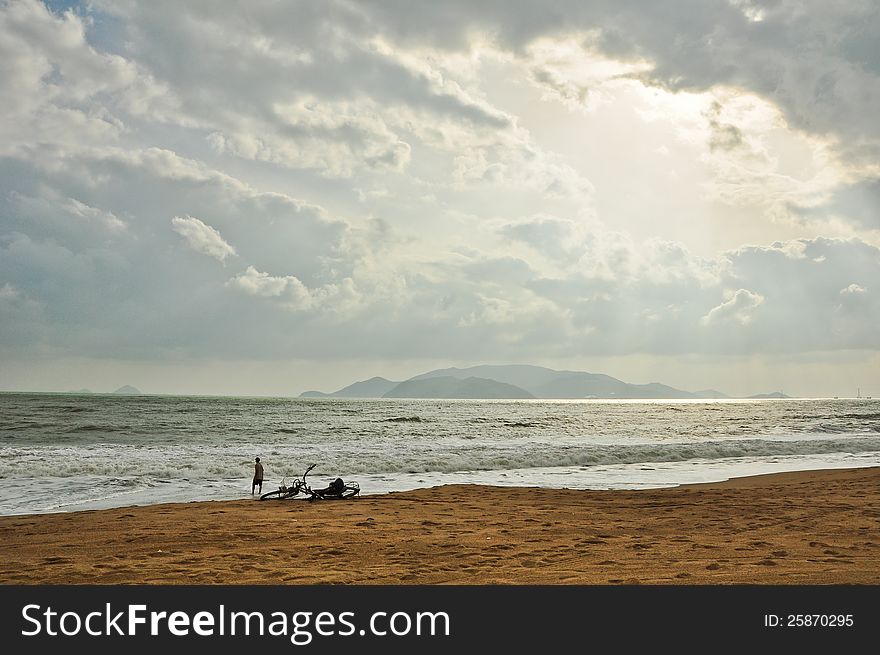 The beach of Natrang, Vietnam