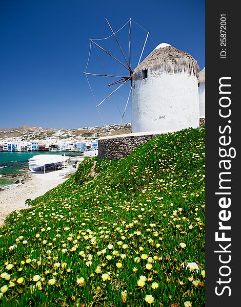 Windmill on the island of Mykonos. Windmill on the island of Mykonos