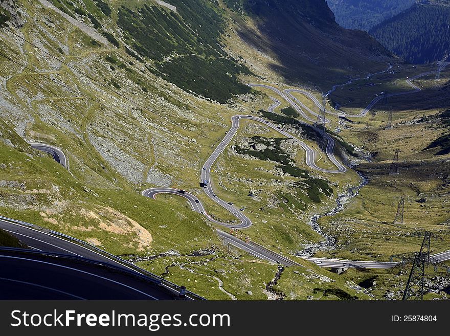 Twists and turns on the Transfagarasan, Romania's highest-altitude road