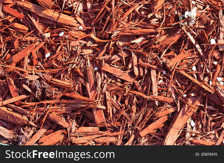 Red sawdust pattern