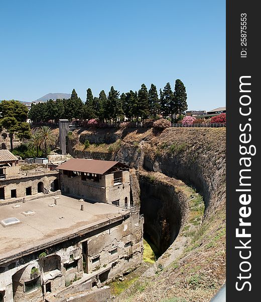 Ercolano buried town in Italy. Ercolano buried town in Italy