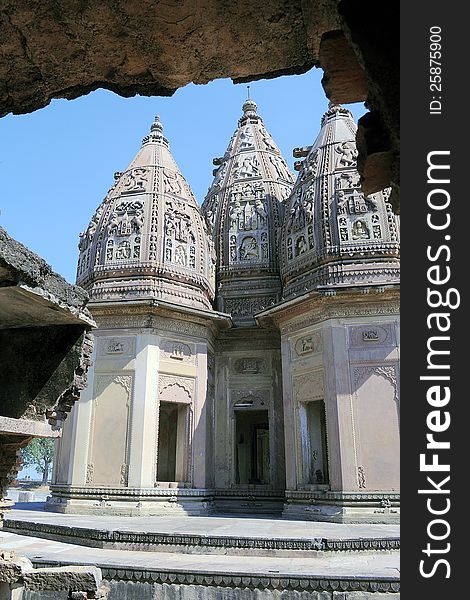 17the century Khajuraho style temple dedicated to Lord Shiva at Karvi India is famous for its exquisite and elegant carvings. 17the century Khajuraho style temple dedicated to Lord Shiva at Karvi India is famous for its exquisite and elegant carvings
