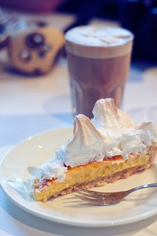 Lemon Curd And Meringue Tart Royalty Free Stock Photo Lemon Curd And Meringue Tart Royalty Free Stock Photo