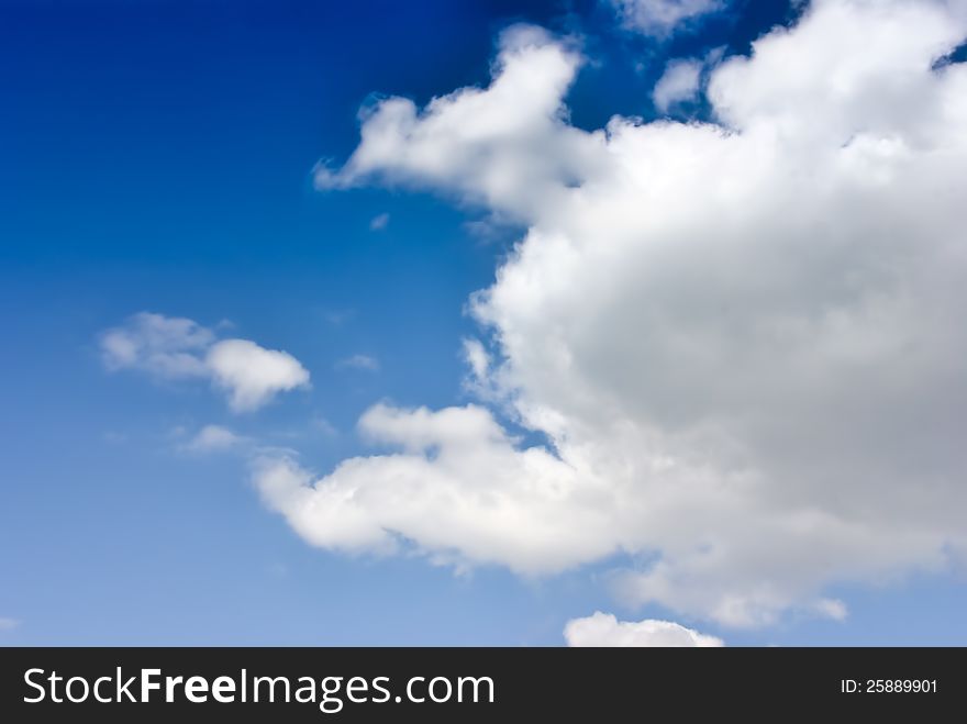 Blue sky with clouds