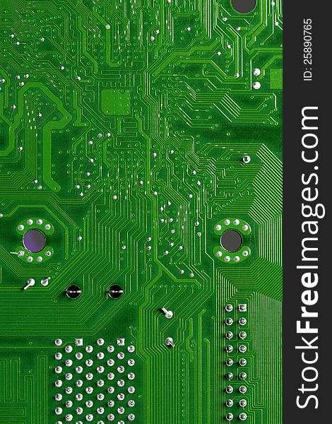 Close up of computer circuits