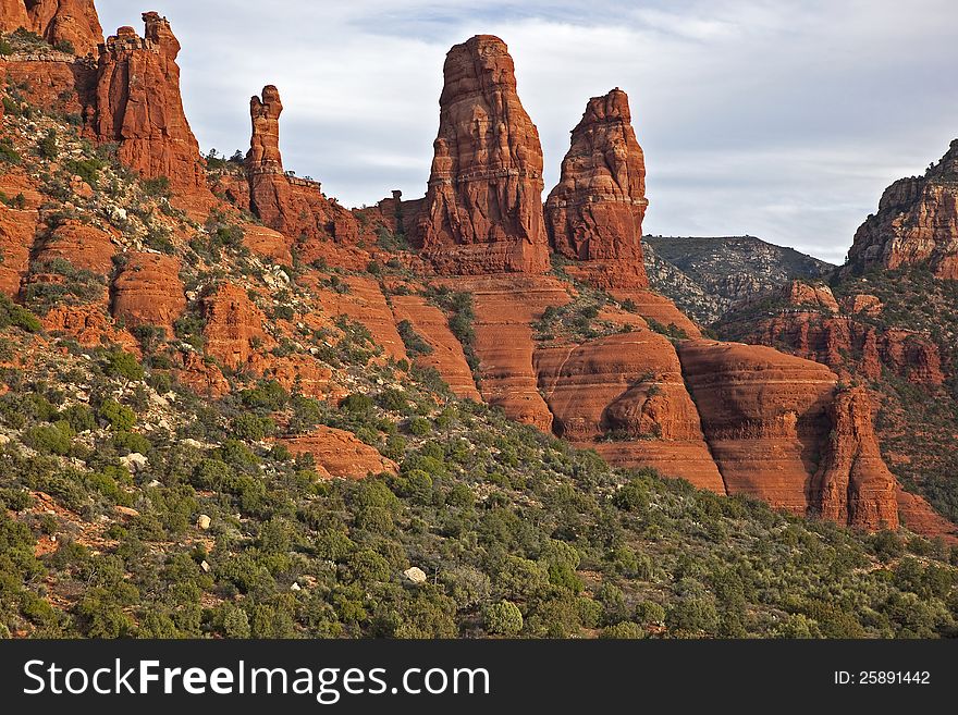 Beautiful red rock formations in Sedona, Arizona. Beautiful red rock formations in Sedona, Arizona