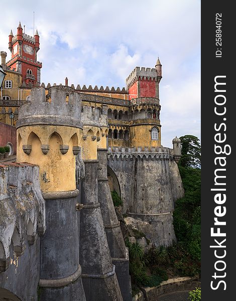 The Pena Palace in Sintra near Lisbon, Portugal