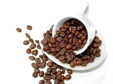 Cup And Coffee Royalty Free Stock Photography Cup And Coffee Royalty Free Stock Photography