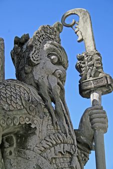 Stone Statue In Wat Pho Royalty Free Stock Image Stone Statue In Wat Pho Royalty Free Stock Image