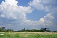 Dutch Sky With Windmill Stock Photo Dutch Sky With Windmill Stock Photo
