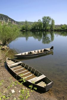Rowing Boats Moored Stock Photos Rowing Boats Moored Stock Photos