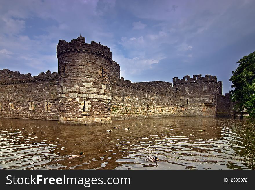Beaumaris Castle in the Wales