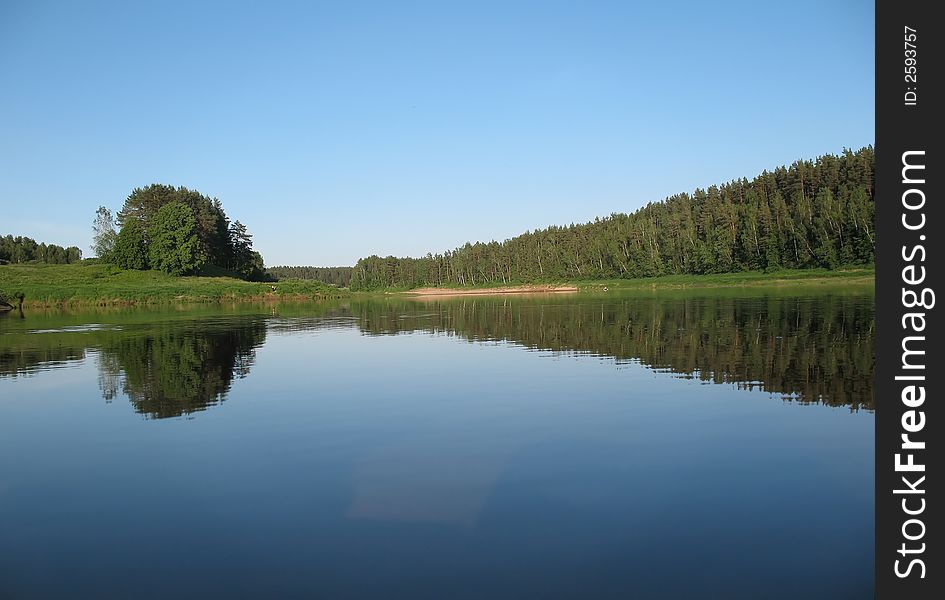 The Latvian biggest river - Daugava. The Latvian biggest river - Daugava.