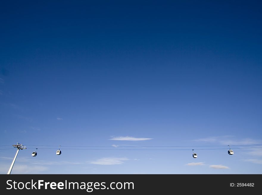 Minimalistic View Of Cablecars