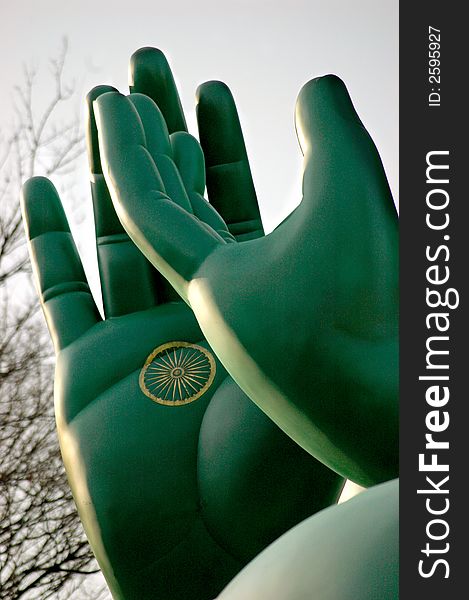 Hands of the Great Buddha in Nagoya Japan. Hands of the Great Buddha in Nagoya Japan.