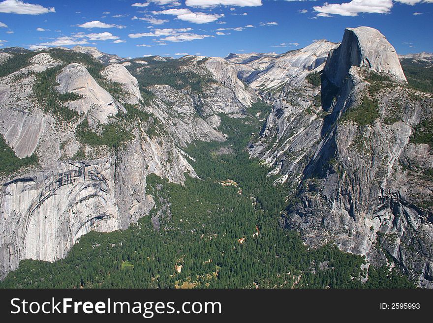 Eastern end of Yosemite Valley, Yosemite National Park California
