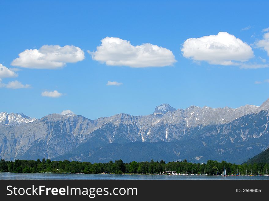 Clouds over mountains