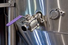 Stainless Steel Tank And Fittings Stock Image