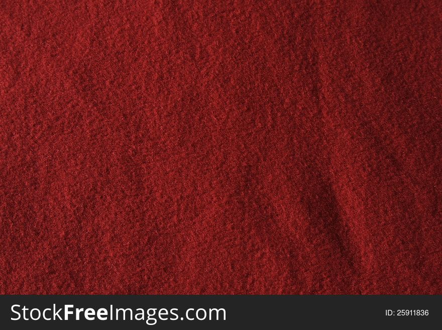 Red fabric texture as a background