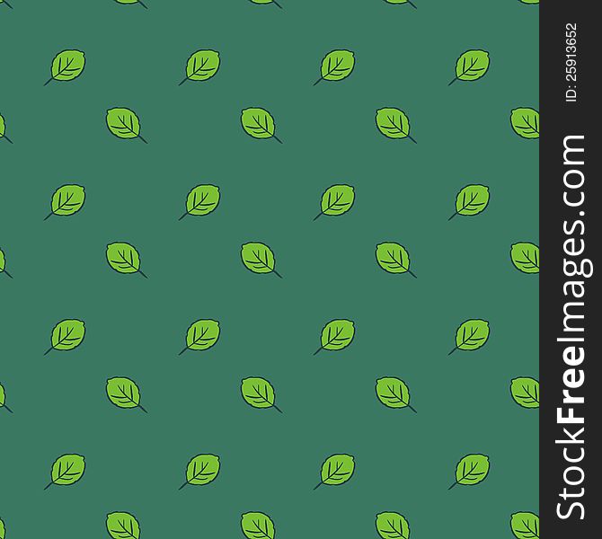 Seamless leaves pattern decorative style