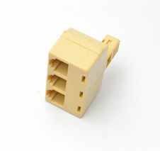 Yellow Splitter Plug Stock Images