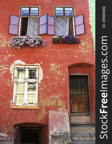 Medieval house in Sighisoara, Romania