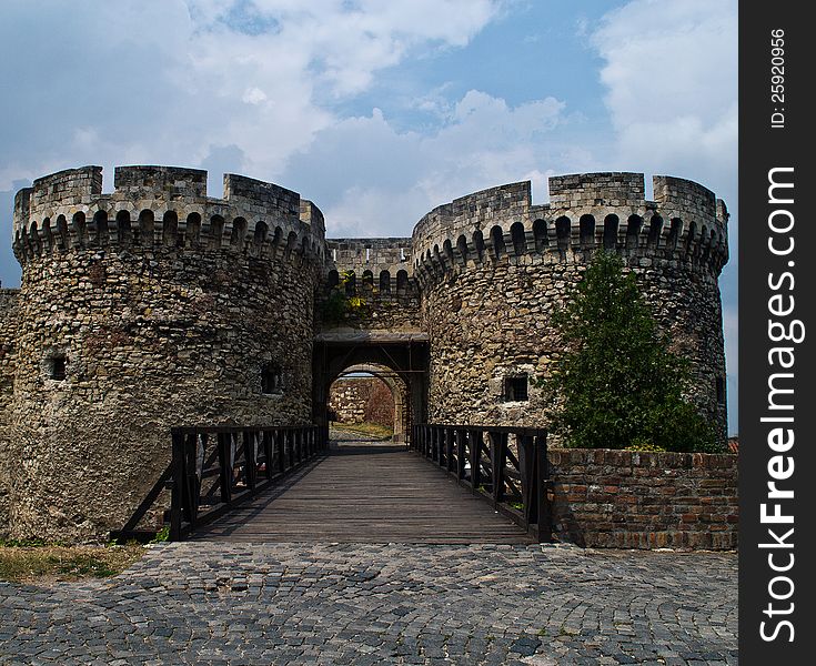 Kalemegdan fortress architecture of the old bridge