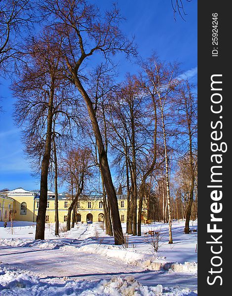 Fragment of the old manor of the nineteenth century near Moscow. Fragment of the old manor of the nineteenth century near Moscow
