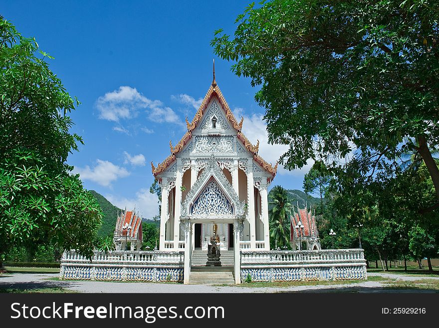 THE TEMPLE IN THE COUNTRYSIDE OF THAILAND. THE TEMPLE IN THE COUNTRYSIDE OF THAILAND