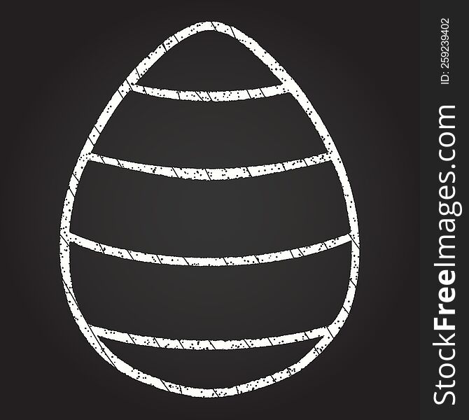 Easter Egg Chalk Drawing