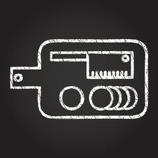 Free Chopping Board Chalk Drawing Royalty Free Stock Image - 259248706