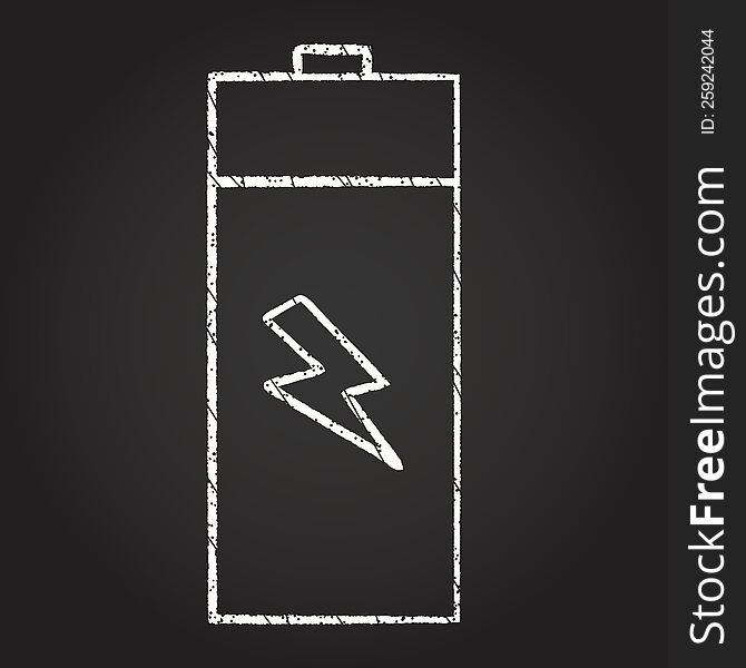 Battery Chalk Drawing