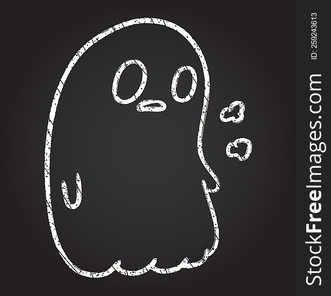 Ghost Chalk Drawing