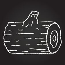 Free Log Chalk Drawing Royalty Free Stock Photography - 259255727
