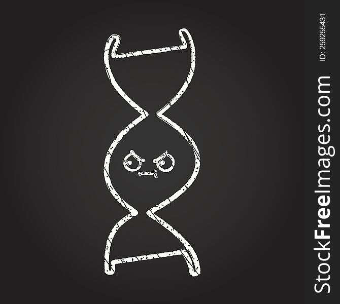 DNA Chalk Drawing