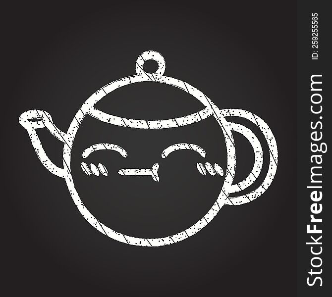 Teapot Chalk Drawing