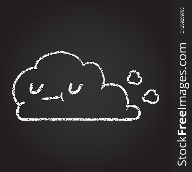 Content Cloud Chalk Drawing
