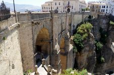 New Bridge In Ronda In Málaga, Andalusia, Spain Royalty Free Stock Photos New Bridge In Ronda In Málaga, Andalusia, Spain Royalty Free Stock Photos