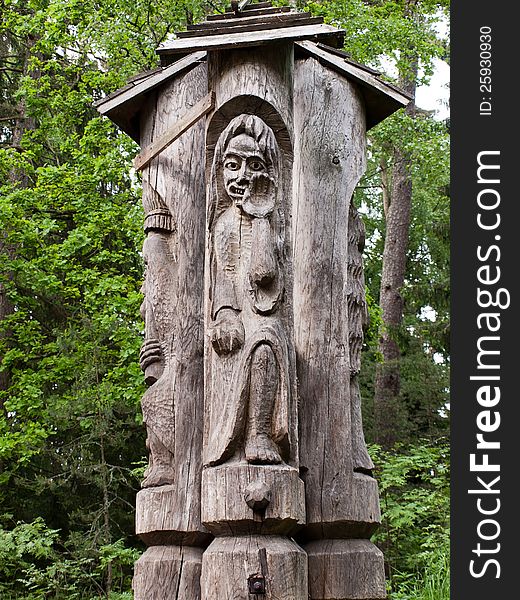 Sculpture from Neringa National Park in Lithuania. Sculpture from Neringa National Park in Lithuania