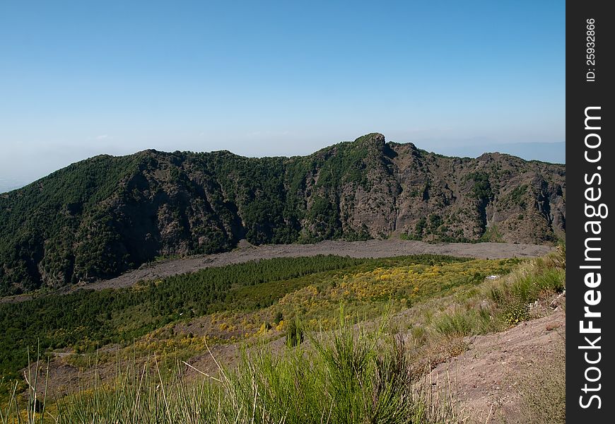 View from Vesuvius-lava flow. View from Vesuvius-lava flow