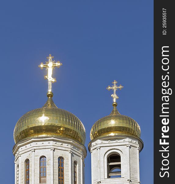 Dome Of The Cathedral  In Pyatigorsk.