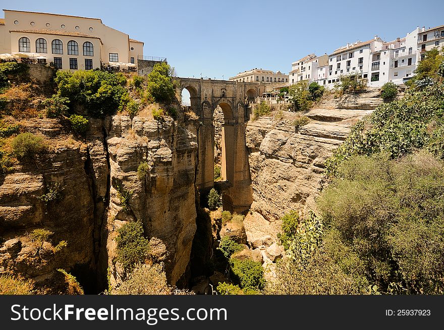 New Bridge In Ronda In MÃ¡laga, Andalusia, Spain