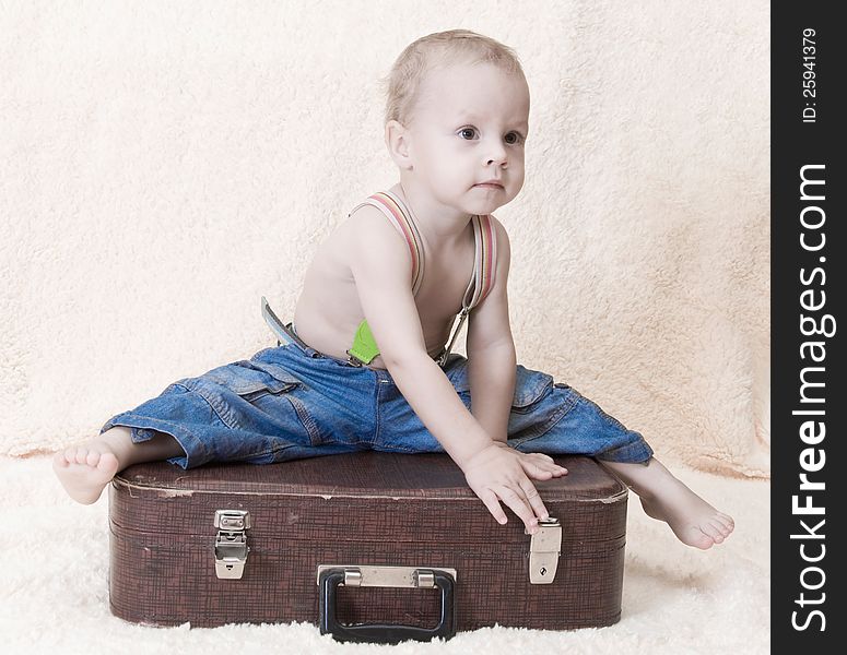 Child And Suitcase