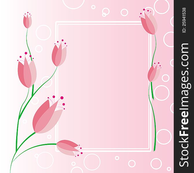 Tulip Frame Background