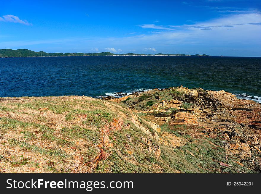 The coast of Rayong, Thailand. The coast of Rayong, Thailand.