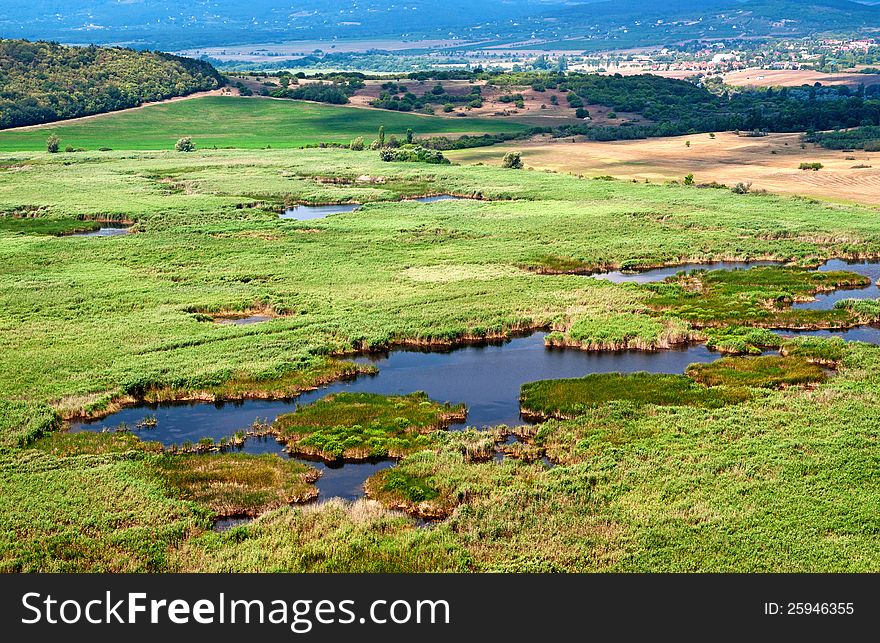 Landscape in Tihany at Lake Balaton,Hungary,Nikon D5000