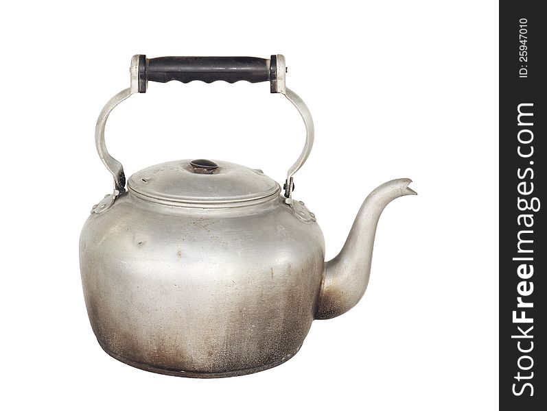 Old classic kettle isolated on white background. Old classic kettle isolated on white background