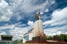 Famous Soviet Monument Worker And Kolkhoz Woman Royalty Free Stock Photography