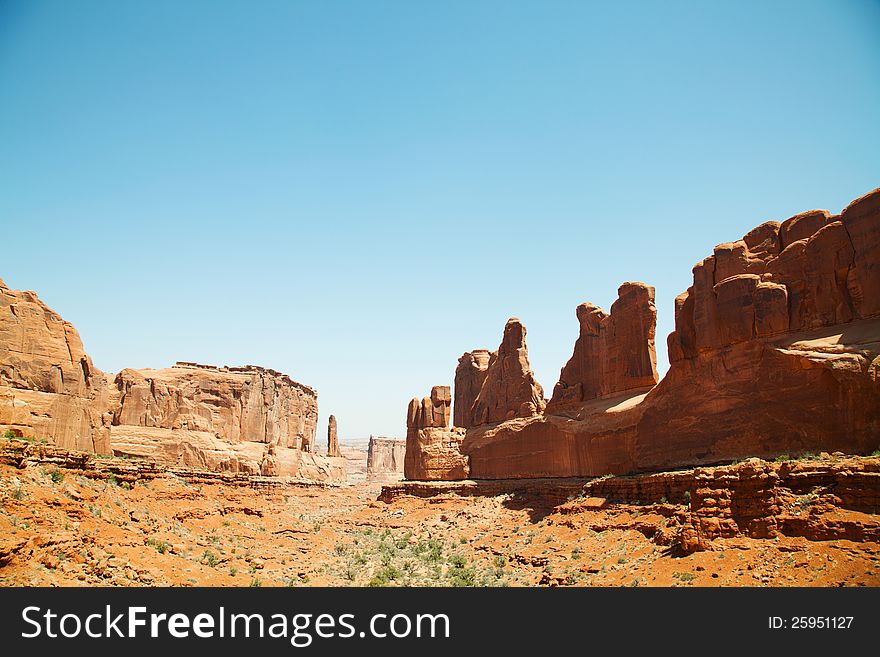 Scenic View At Arches National Park, Utah, USA