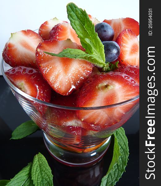 Strawberries And Mint
